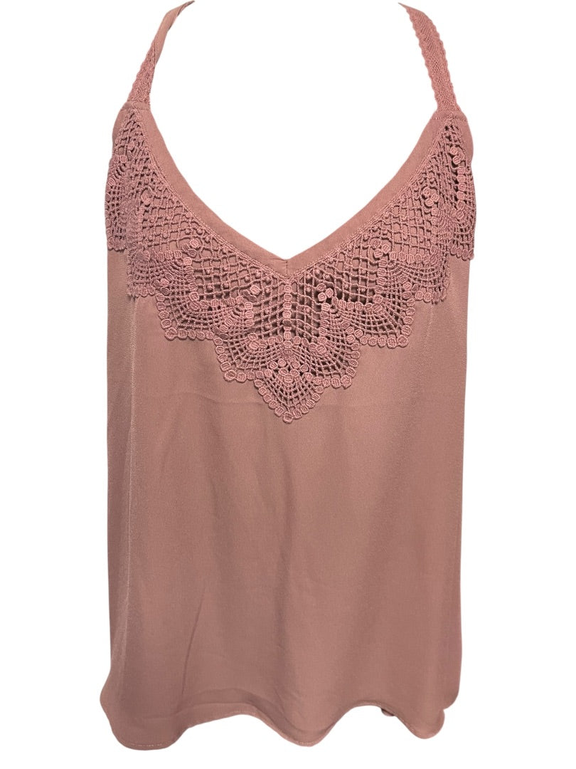 2X Torrid Adjustable Lace Cami Mauve Brown Womens Camisole Shirt