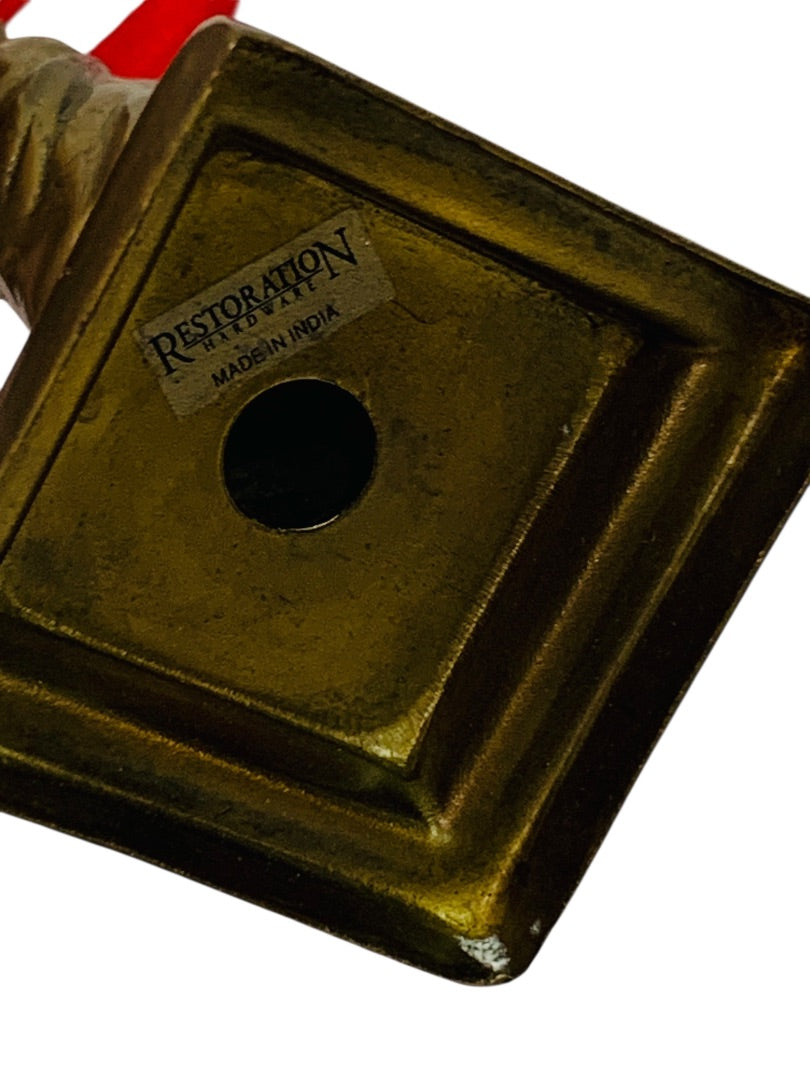 Restoration Hardware Brass Statue of Liberty Figure Tabletop or Hanging 5 Inch