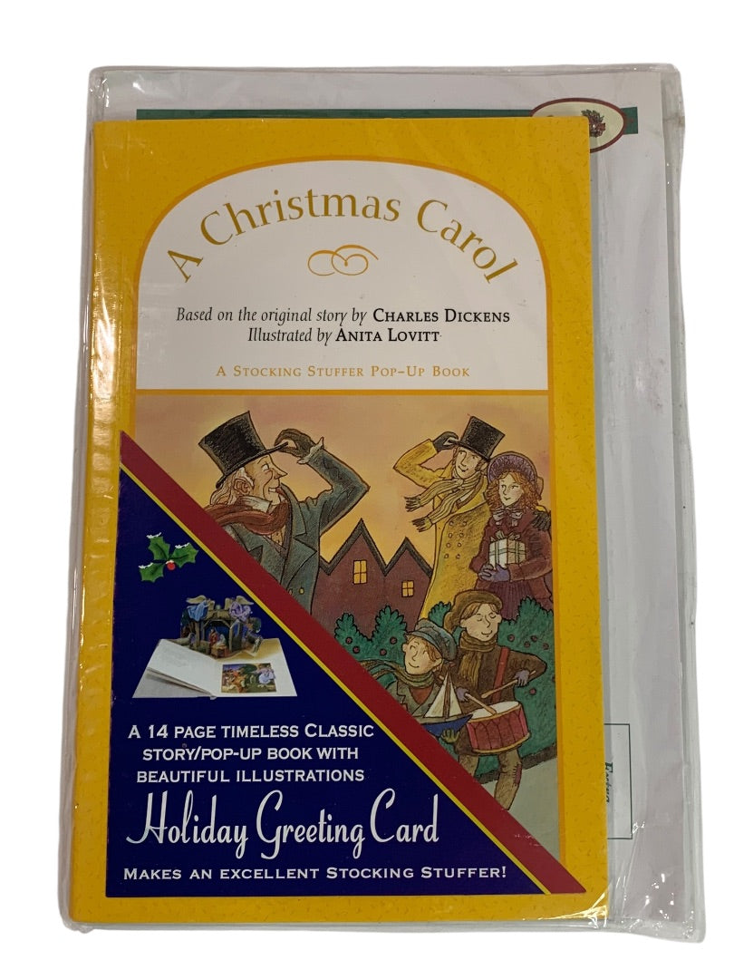 A Christmas Carol New Pop-Up Book Illustrated 14 Pages Card Stocking Stuffer