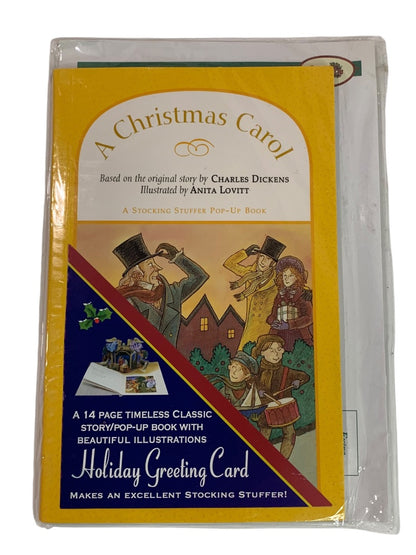 A Christmas Carol New Pop-Up Book Illustrated 14 Pages Card Stocking Stuffer