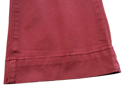 Size 6 Gloria Vanderbilt Womens Pull On Wide Leg Stretch Pants Burgundy