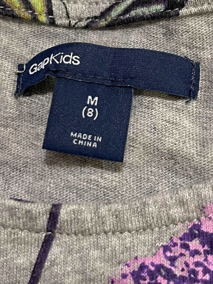 Medium (8) Gap Kids Short Sleeve Butterfly Cotton Dress Jersey Knit