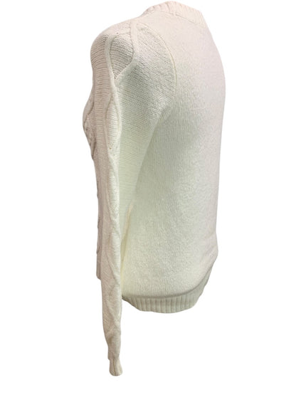 XS Loft Womens Off White Sweater Pullover Crew Neck Soft