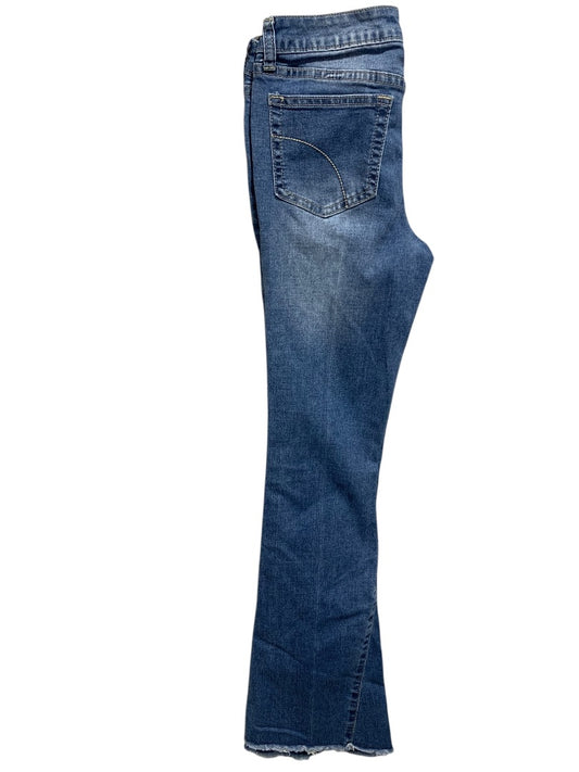 Size 14 Joes Jeans Girls Flare Leg Denim Frayed Hem Retro