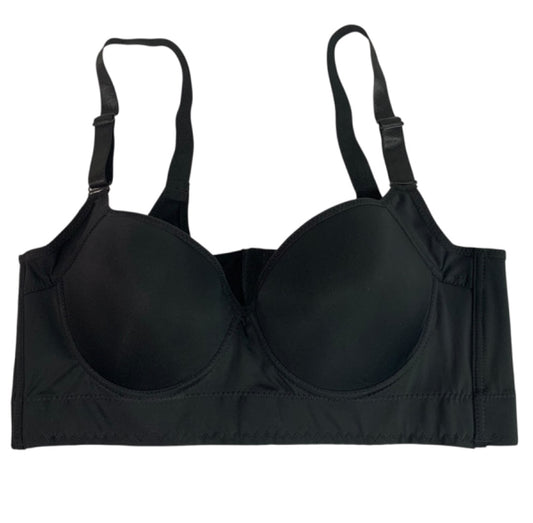 Size 40DD Underwire Black Bra Full Coverage Support Padded Back Smoother