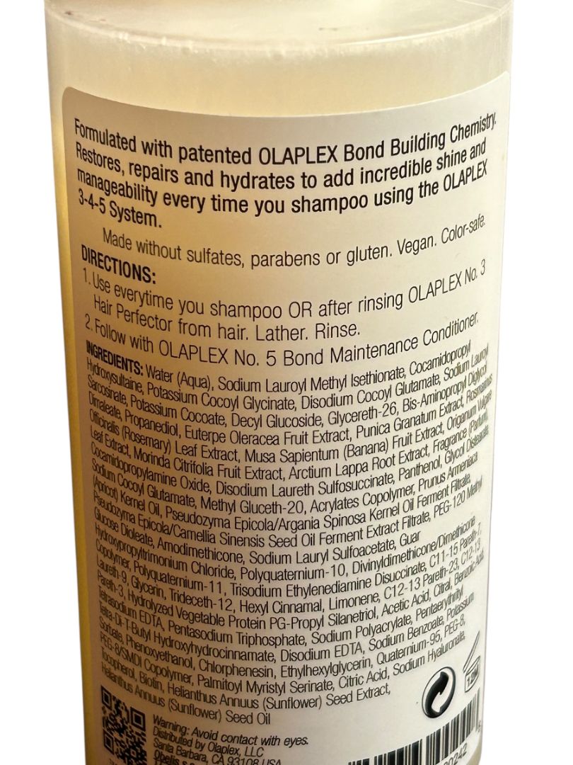 New Olaplex Set of No. 3 4 & 5 Perfector Shampoo and Toner