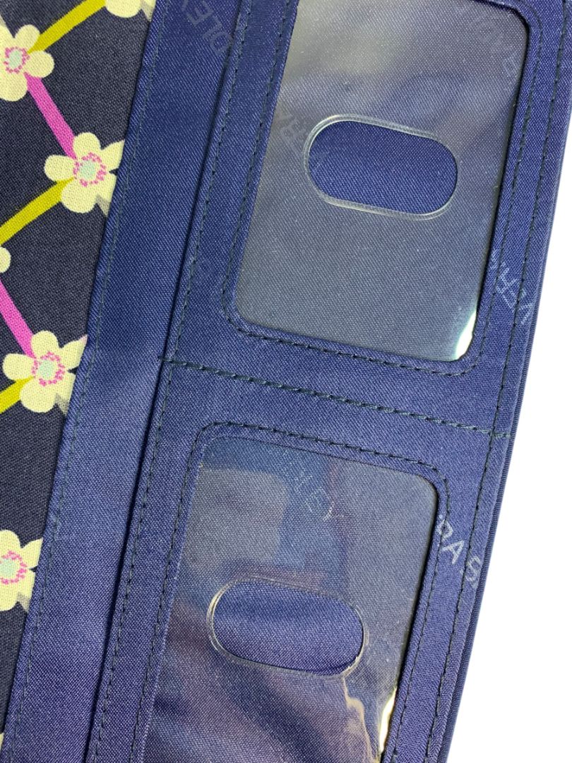 Vera Bradley New Turnlock Wallet Lapis Blue 14531-475 8" x 4.5"