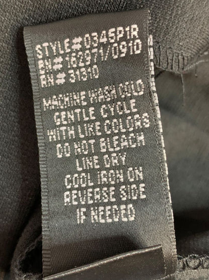 Size 14 AGB Dress New Black Skirt Metallic Color Sheer Bodice Lined