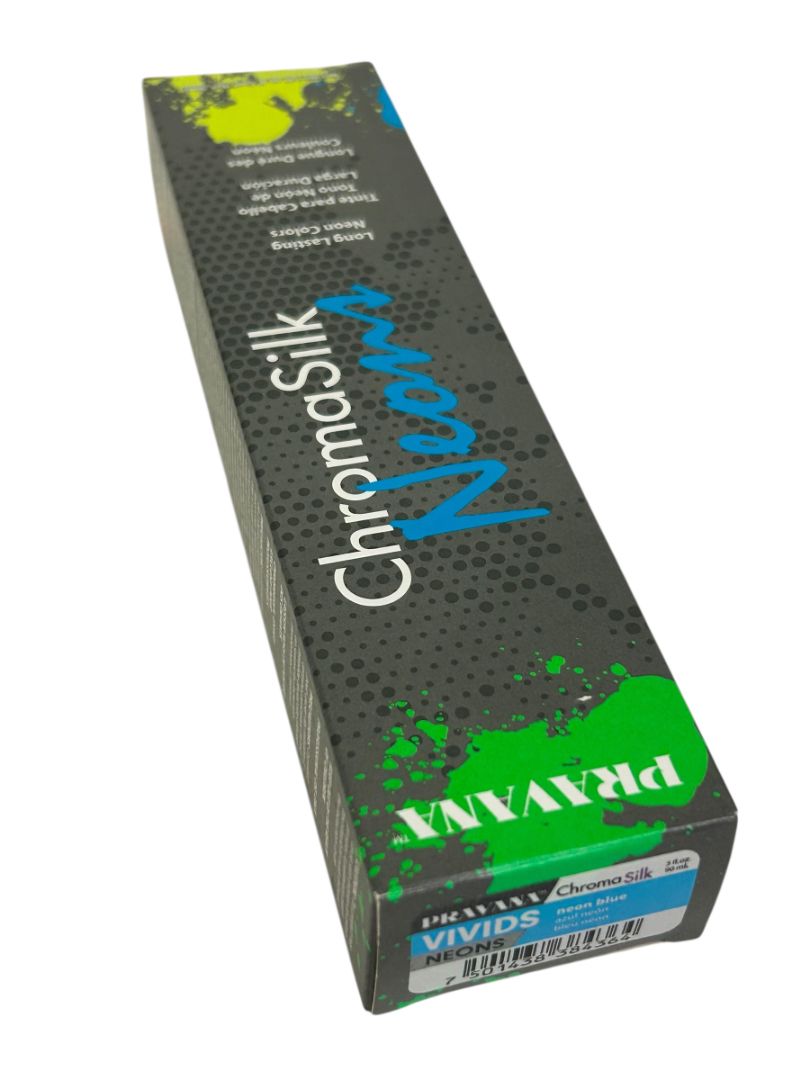 Pravana ChromaSilk Vivids NEON BLUE Long-Lasting Vibrant Direct Dye Color 3oz
