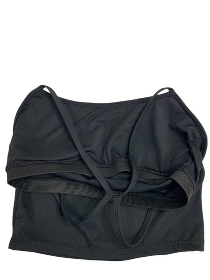 Small Long Line Black Built in Bra Light Support Camisole