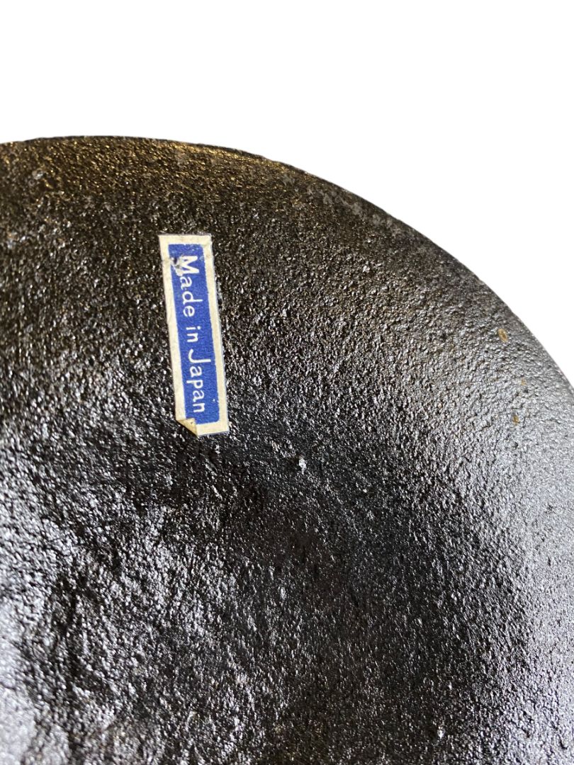 Vintage Cast Iron Smudge Pot Made in Japan Swing Handle Cauldron