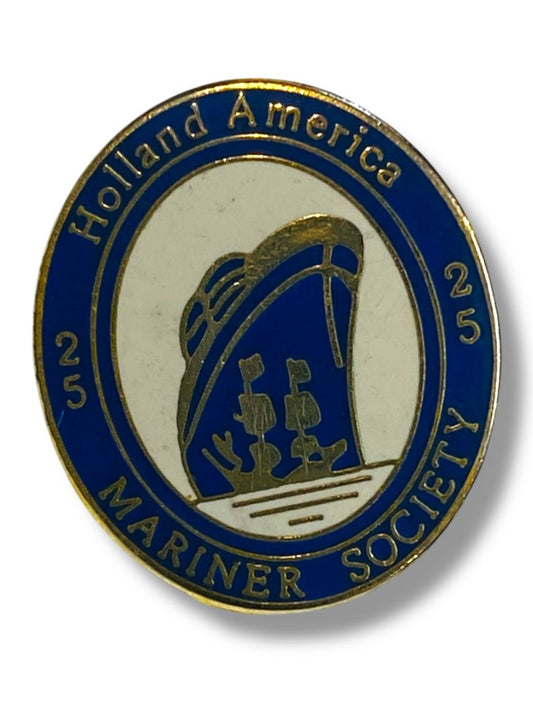 Collectible Holland American Lapel Pin 25 Mariner Society .75"