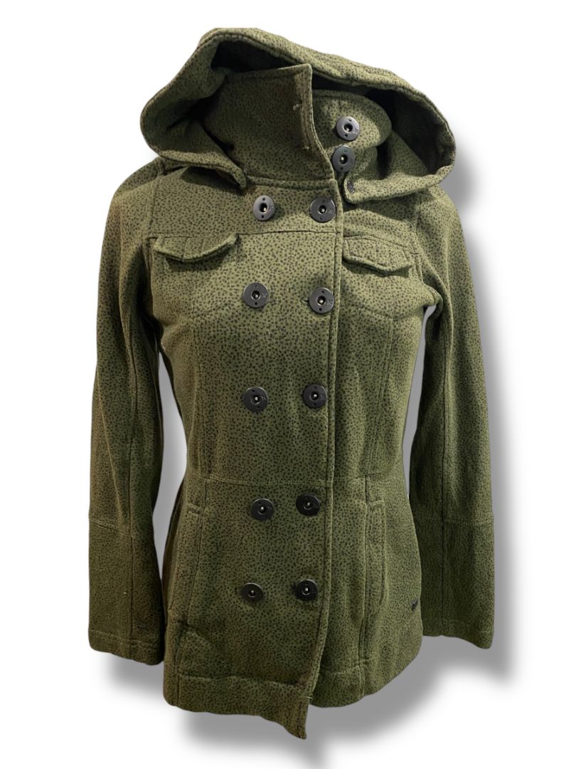 Size XS Hurley Womens Fleece Lined Winchester Jacket Removable Hood