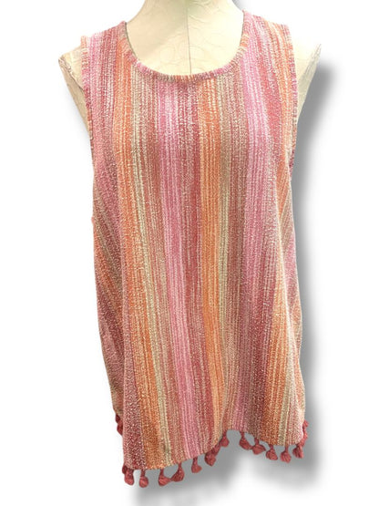 Size XL W5 Womens Sleeveless Anthropolgie Pullover Shirt Tassel
