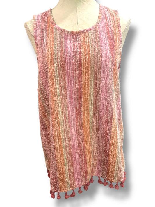 Size XL W5 Womens Sleeveless Anthropolgie Pullover Shirt Tassel