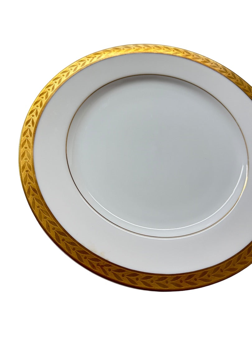 Sango Royalty Pattern White Gold Trim Bread Plate 7 3/4" 1970s