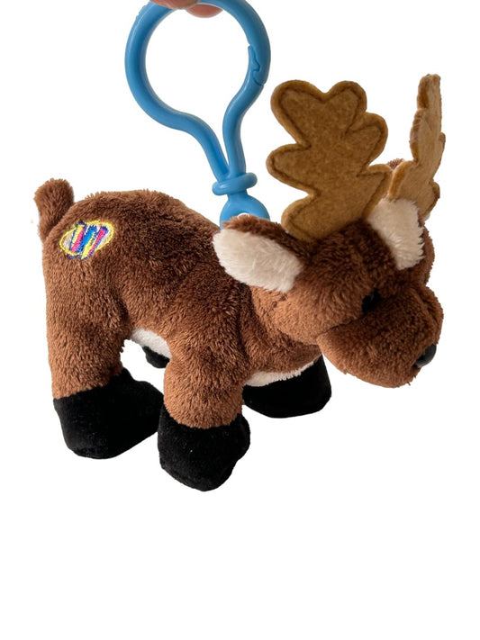 Ganz Webkinz Kinz Klip Clip Reindeer Christmas Holiday Mini Plush Stuffed No Code