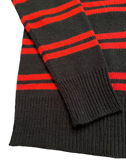 Size 12/14 Urban Extereme Titanium Edition Boys Black Red Striped Pullover Sweater