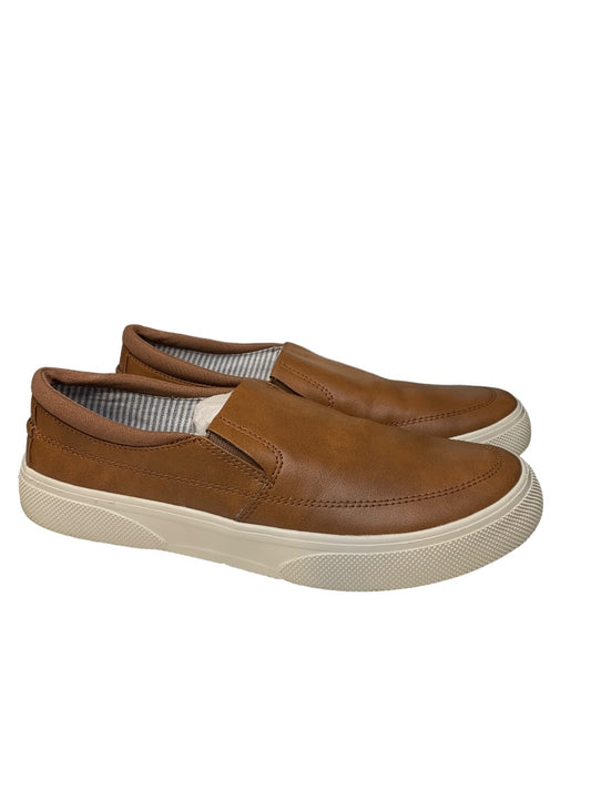 Size 10M Sperry Top Sider Mens Halyard CVO Plushstep STS23663 Brown Casual Slip On Shoes