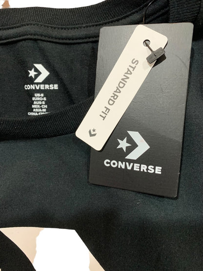 Small Converse Mens New Short Sleeve Tshirt Black White Logo