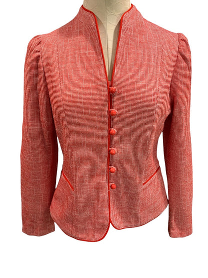 Small Marty Gutmacher Womens Red Blazer Jacket 1960s Vintage