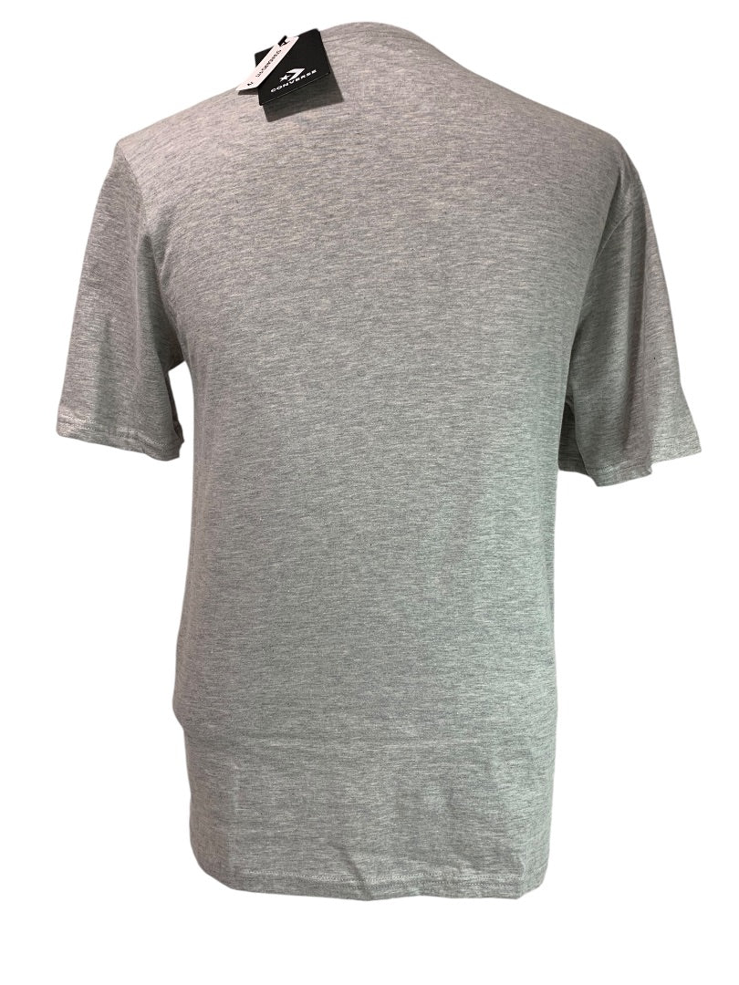 Small Converse Mens New Gray Heathered Single Pocket Tshirt Standard Fit