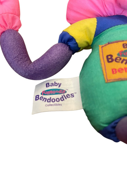 Vintage Baby Bendoodles Funnoodle Toy Ben D Bunny 10 Inch