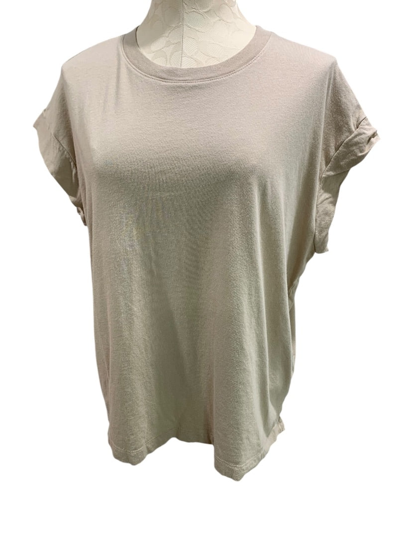 XL A New Day Womens Tan Tshirt Short Dolman Sleeve