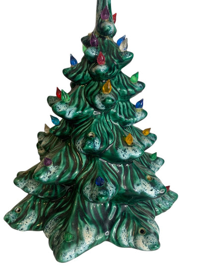 1970s AM Ceramic Christmas Tree Only 11 Inch Replacement Repaired Craft