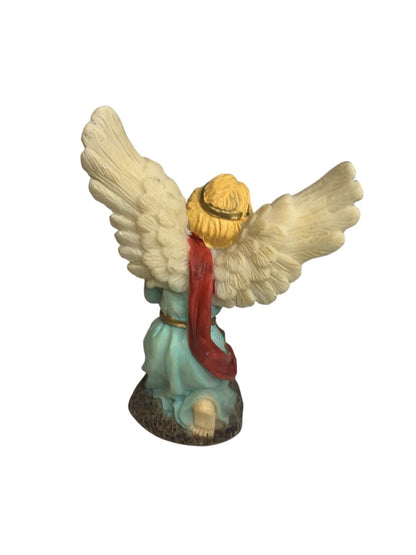 Nativity Resin Figurine Christmas Kneeling Angel of Glory 3 Inch