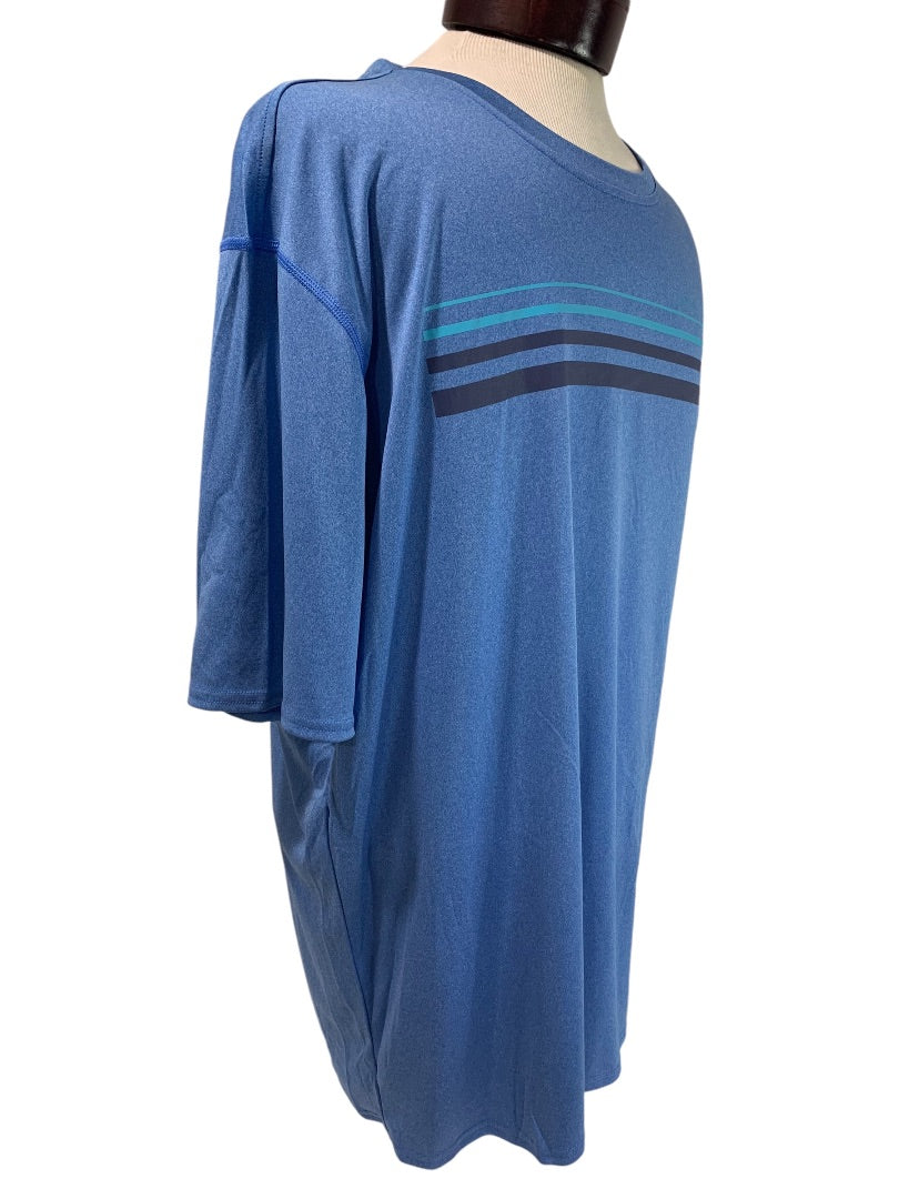 XXL Speedo Mens New Swim Shirt Short Sleeve Palace Blue UPF 50+