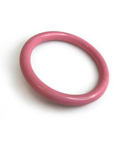 Pink  Vintage Acrylic Round Bangle Bracelet 2.5" Inside Diameter