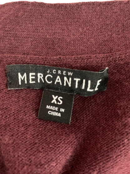 XS J.Crew Mercantile Womens V-Neck Cardigan Sweater Wool Blend F4721