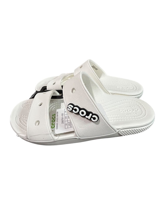 Size 6 Crocs Womens New White Classic Crocs Sandal Slides