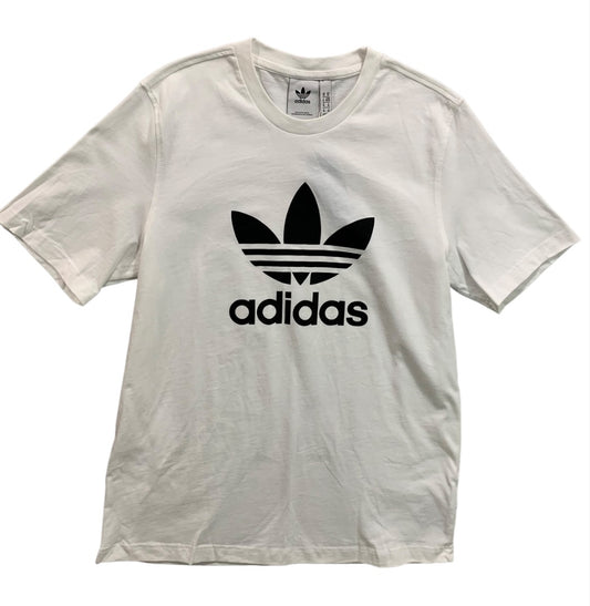 Medium Adidas Mens New White Trefoil Tshirt H06644 Short Sleeve