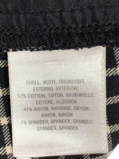 Size 12 Anthropologie Womens The Essential Slim Black White Crop Pants