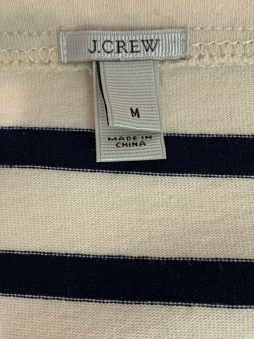 Medium J.Crew Womens Striped Aztec Shirt Pullover Short Sleeve Style 59784