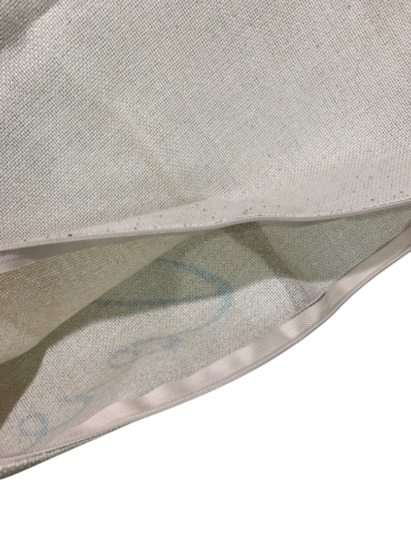 Set of 4 Throw Pillow Covers Zip 17 Inch Square Natural Look Soft