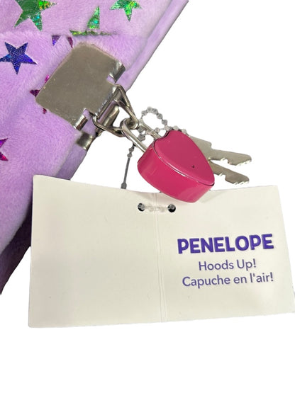 Claires New Plush Lined Journal Diary Locking Penelope Hoods Up 8 x 6 Inch