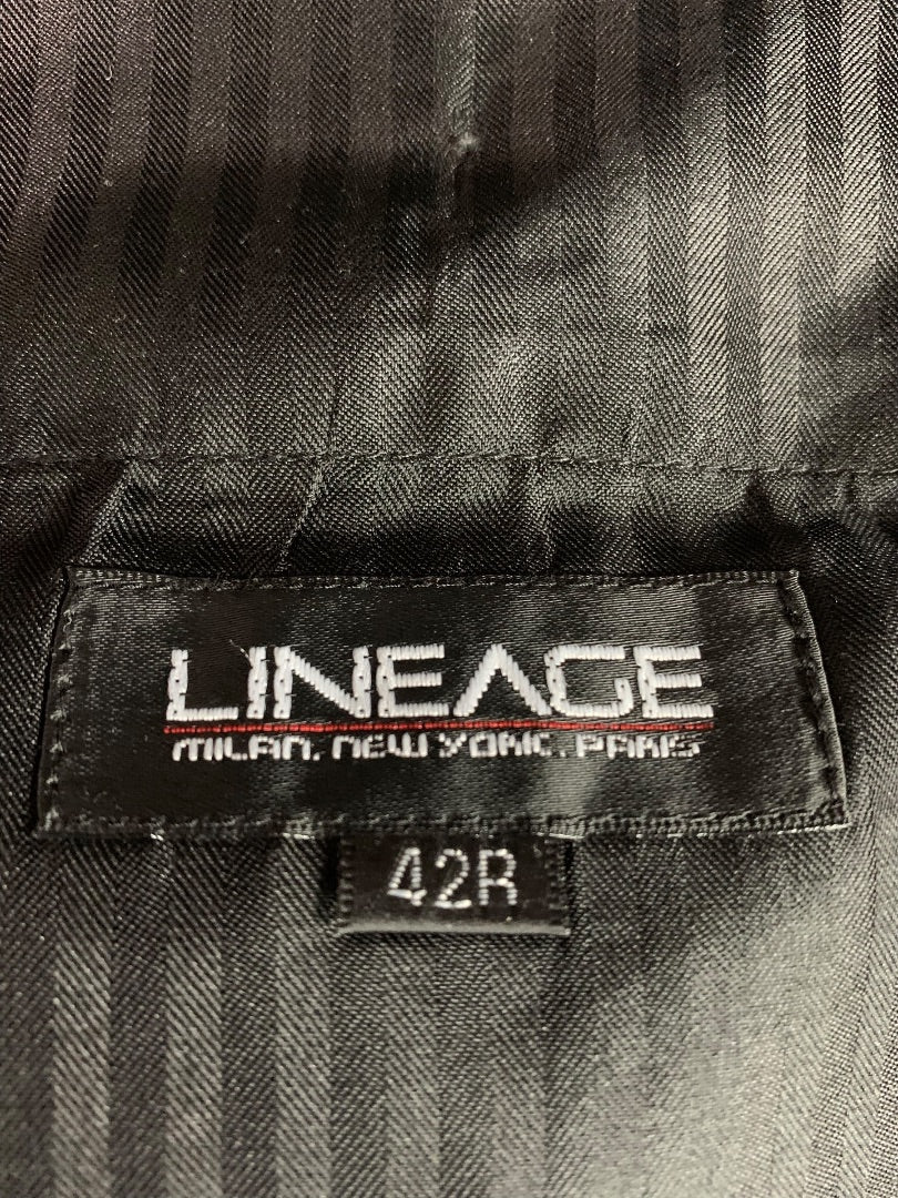 42R Lineage Mens Black Suit Dress Pants 29 Inch Inseam