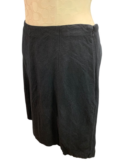 Size 4P Loft Petites Linen Blend Skirt Side Zip A-Line