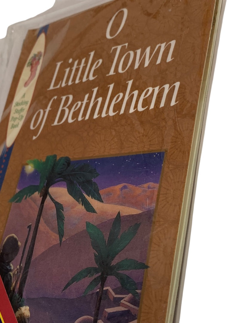 O Little Town of Bethlehem New Pop-Up Book Illustrated 14 Pages Card Stocking Stuffer