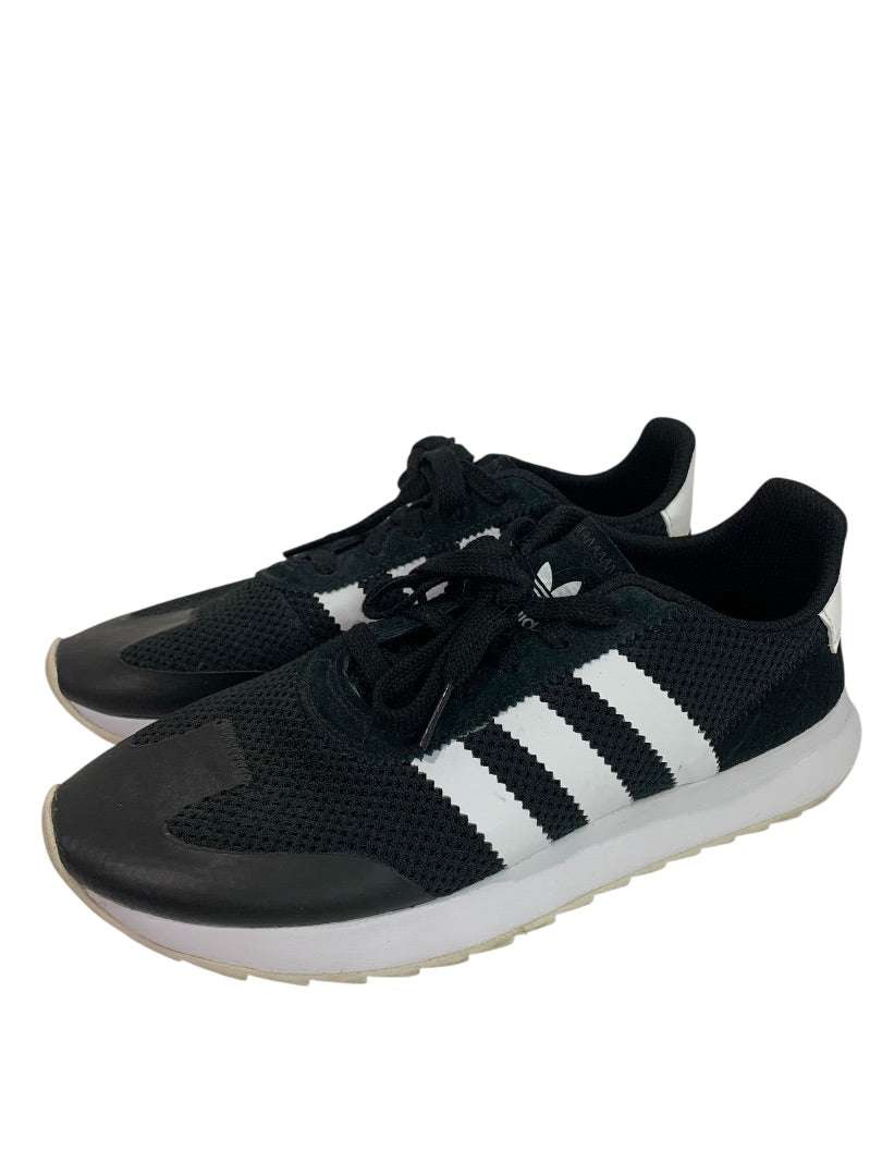 Size 9.5 Adidas Womens Flashrunner Black Marathon Running Shoes BB5323