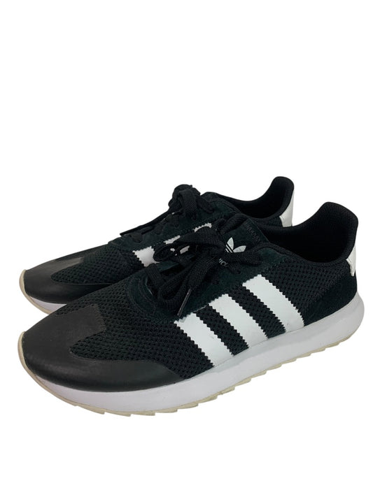 Size 9.5 Adidas Womens Flashrunner Black Marathon Running Shoes BB5323