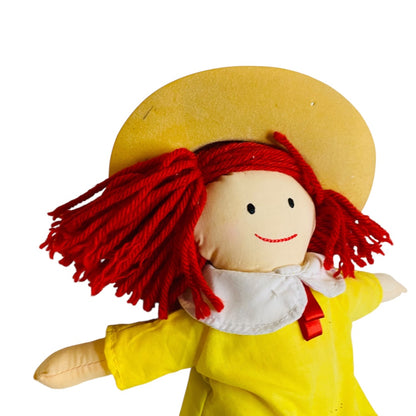 2003 Madeline Cloth Rag Doll by RC2 Yellow Dress 11"