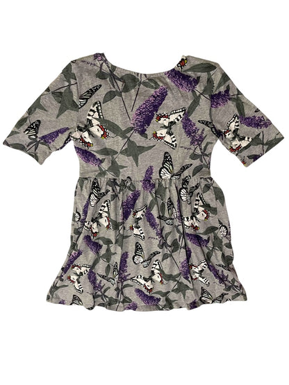 Medium (8) Gap Kids Short Sleeve Butterfly Cotton Dress Jersey Knit