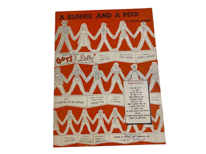 A Bushel and a Peck Guys and Dolls 1950 Sheet Music F Loesser