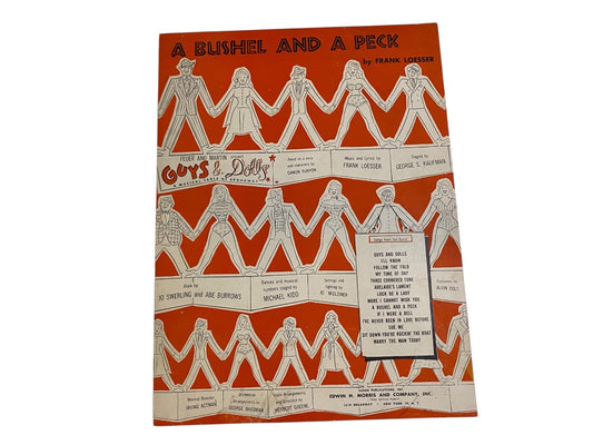 A Bushel and a Peck Guys and Dolls 1950 Sheet Music F Loesser