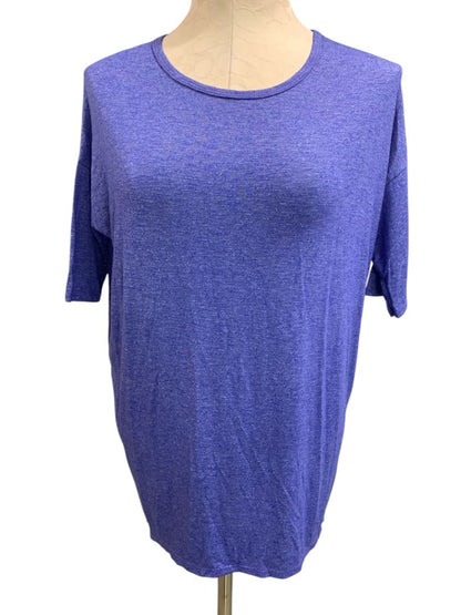 Size XXS LulaRoe Womens Purple Heathered Tunic Tshirt Hi Lo Hem