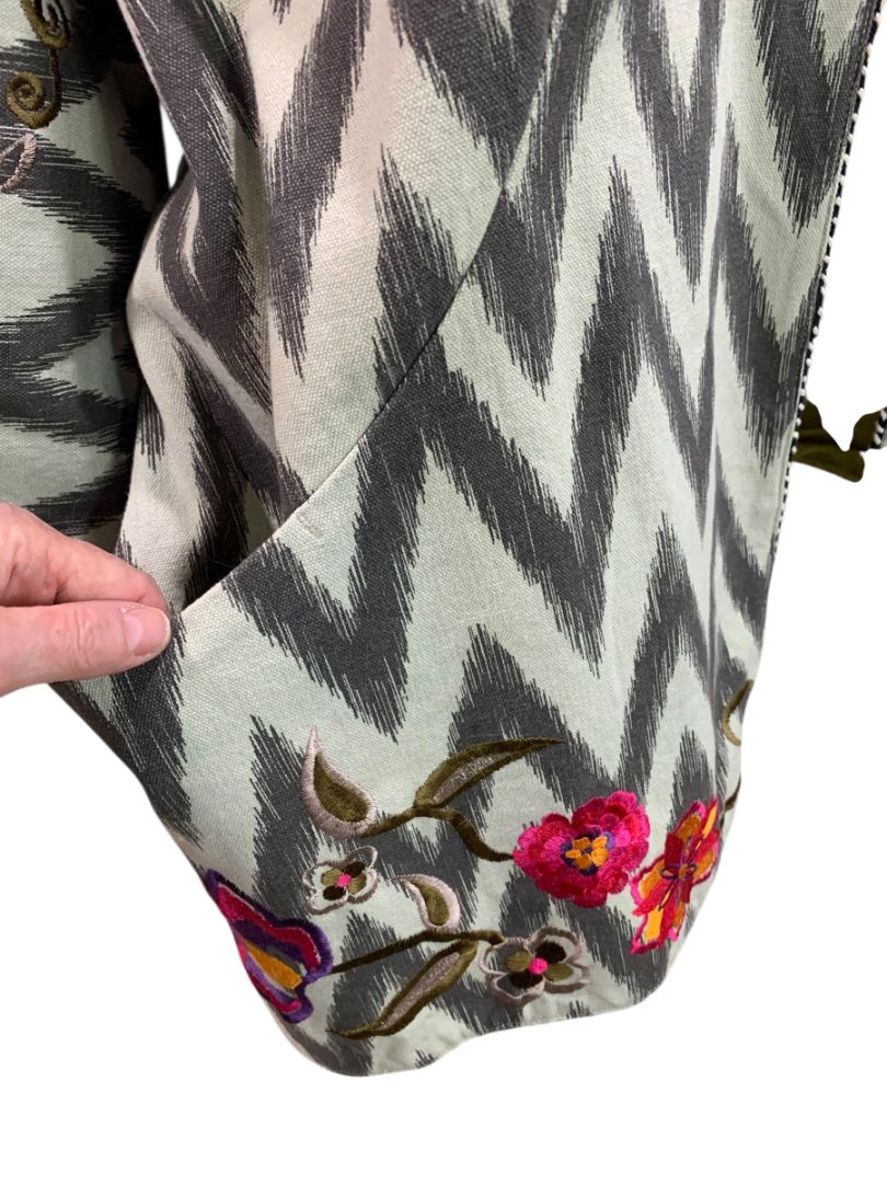 Size 2X Rara Avis by Iris Apfel Embroidered Jacket Womens Pockets